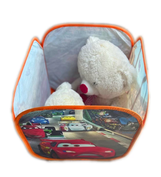 Karakter Desenli Oyuncak Saklama Sepeti Düzenleyici - 3