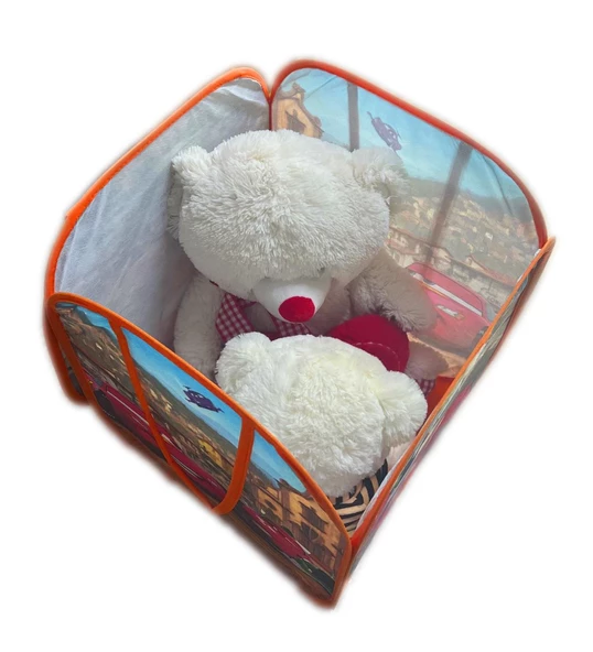 Karakter Desenli Oyuncak Saklama Sepeti Düzenleyici - 4