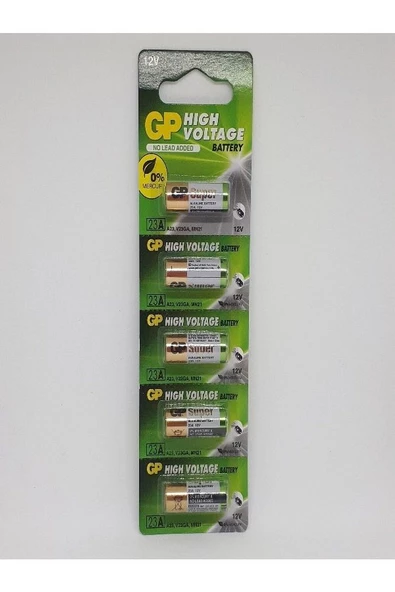 23a 12v Alkaline Araç Kumanda Pili - 5 Adet