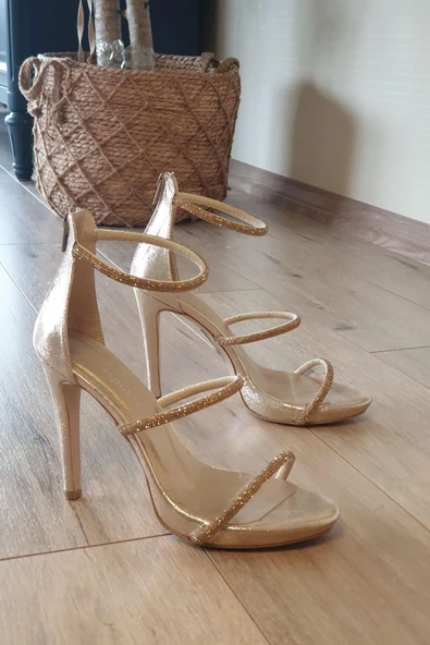 015 1000 Topukla Kadın 11cm Topuk Abiye Ayakkabı - 8