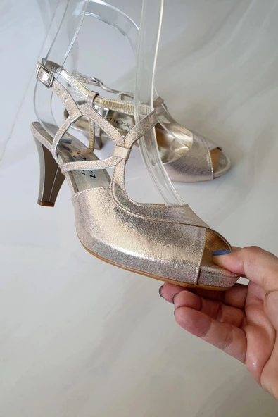 599 Topukla Kadın 8 cm Topuklu Abiye Ayakkapı - 3