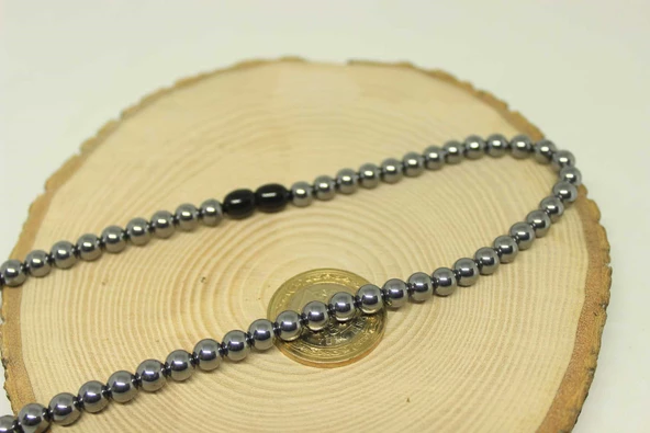 Terahertz Taşı Kolye 6mm (klipsli) - 2