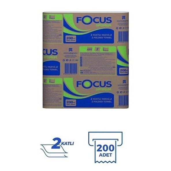 Focus Optımum Z Katlı Havlu 12X200 Yaprak