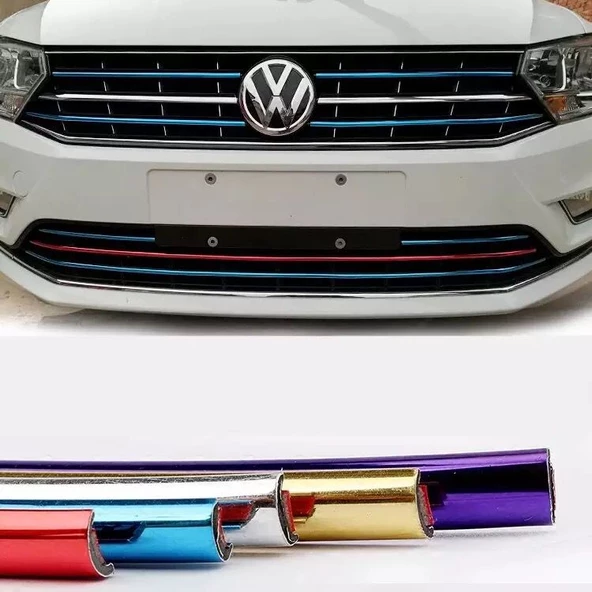 Araç Araba Oto Jant Fitili Metal Görünümlü Lastik Jant Trim Bandı Jant Şeriti 8 Metre - 8