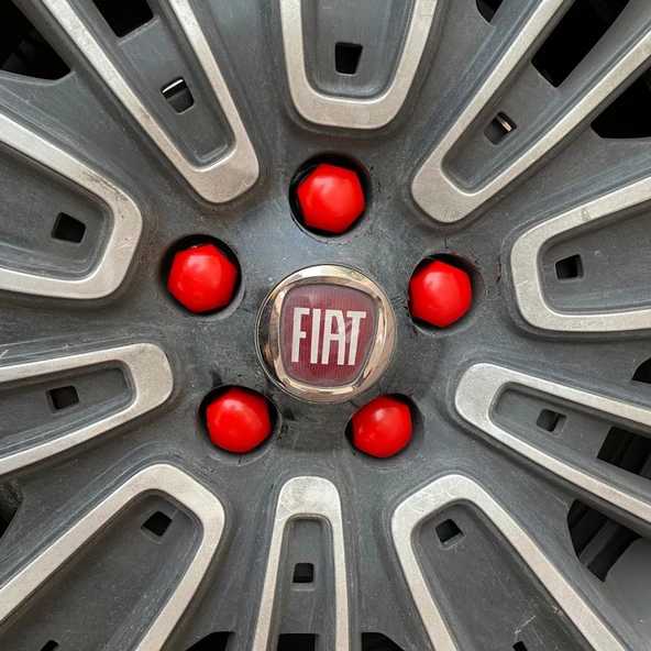 Düz Bijon Kapağı Sökme Aparatlı 20 li Set 17 mm-19 mm Kırmızı - 2