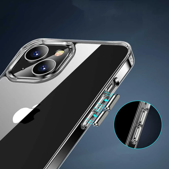 Vendas iPhone 14 Uyumlu (iPhone 14) First Serisi Sgs Darbe Lisanslı Şeffaf Kılıf - 5