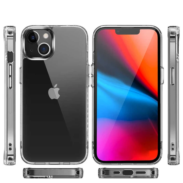 Vendas iPhone 14 Uyumlu (iPhone 14) First Serisi Sgs Darbe Lisanslı Şeffaf Kılıf - 7