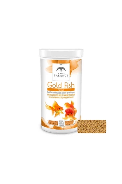 White Balance Gold Fish Japon Balığı Yemi Pellets 250 Ml