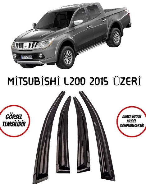 Mitsubishi L200 Cam Rüzgarlığı 4lü 2015 Üzeri