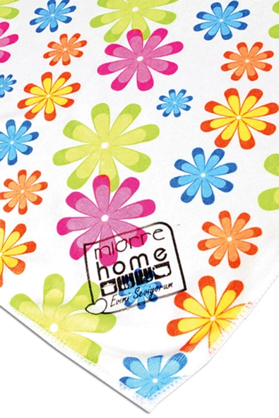 Miorre Mikrofiber Nanosilver Çiçek Desenli Mutfak Temizlik Bezi - 3