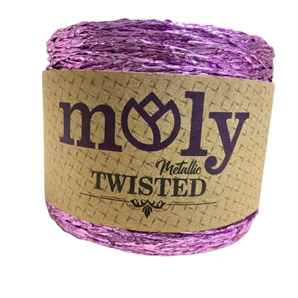 Moly Twisted Metalik Kağıt İp Hasır Çanta Runner Şapka Amerikan Servis 250gr - 11