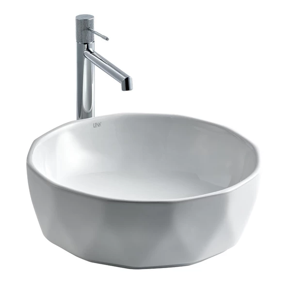 E-2110 Tezgah Üstü Porselen Lavabo E-2110 - 2