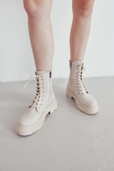 Muggo Carol Garantili Kadın Bağcıklı Postal Bot - 10