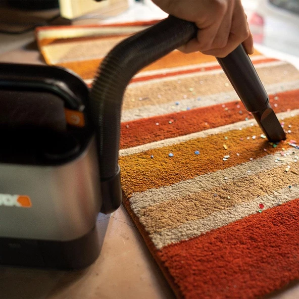 WORX WX030 20Volt 2.0Ah. 30W/10Kpa Li-ion Flexi Esnek Hortumlu Profesyonel Kompakt Şarjlı Süpürge - Resim 10