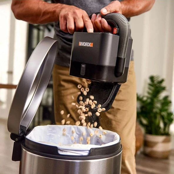 WORX WX030 20Volt 2.0Ah. 30W/10Kpa Li-ion Flexi Esnek Hortumlu Profesyonel Kompakt Şarjlı Süpürge - Resim 12