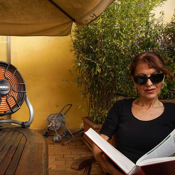 WORX WX095 20Volt 2.0Ah. Li-ion 242mm Profesyonel Hibrit Şantiye Fanı/Vantilatör - 12