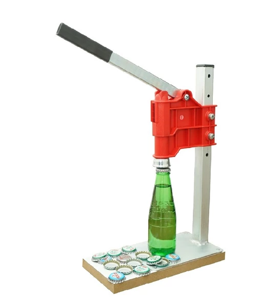 Soda Gazoz Kapağı Kapama Makinası Kırmızı 200 Adet Kapak Hediye - 4