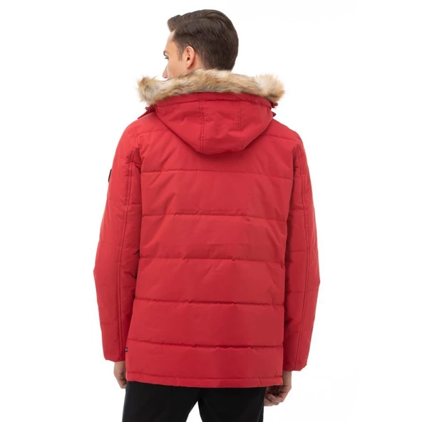 Nautica Erkek Kırmızı Su Geçirmez Mont - Resim 3