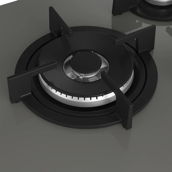 Arçelik Ocd T 752-1 Dwkg Wok Gözlü Gri Cam Ankastre Ocak - 4