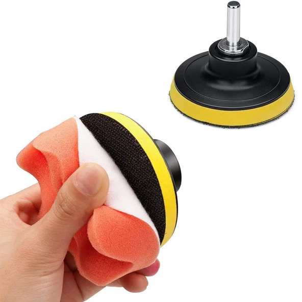 Rodex Pasta Cila Polisaj Süngeri Pedi Seti 115 mm Otomotiv Parlatıcı (25 PARÇA) - 8