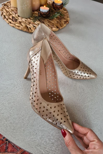 036 660 Topukla Kadın Kapalı Topuklu Abiye Ayakkabı - 9