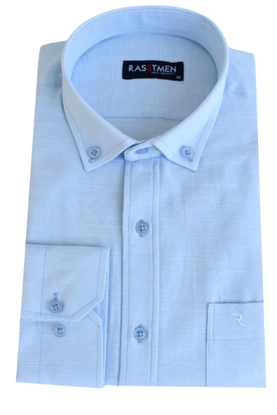 Erkek Kılasik Uzun Kol Gömlek BGL-ST02201 - Resim 4