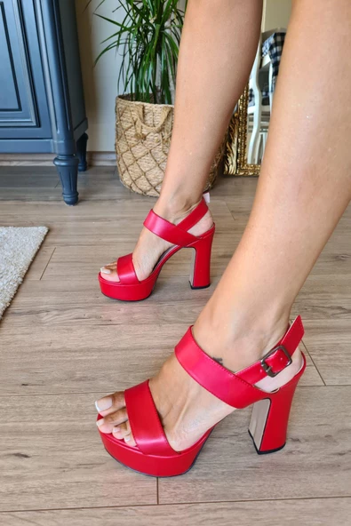 036 5174 Topukla Kadın Platformlu Abiye Ayakkabı - 5