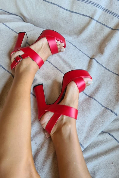 036 5174 Topukla Kadın Platformlu Abiye Ayakkabı - 8