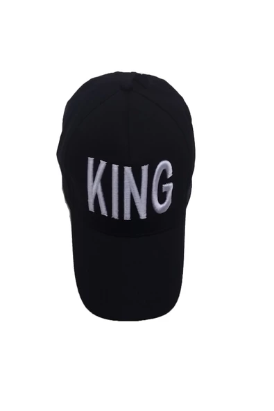 King Lacivert Şapka Beyaz Nakışlı  SİYAH Tek Ebat - 3