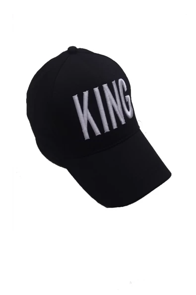 King Lacivert Şapka Beyaz Nakışlı  SİYAH Tek Ebat - 2