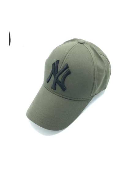 Ayarlanabilir Nakışlı Ny Şapka  Haki 58 CM