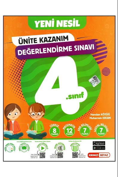 Kırmızı Beyaz 4. Sınıf Yeni Nesil Ünite Kazanım Değerlendirme Sınavı