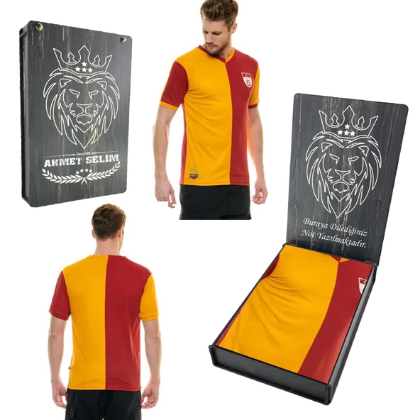 Galatasaray Orijinal Metin Oktay Fan Forma Özel Ahşap Kutulu - 5