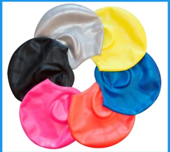 Siyah Silikon Renkli Bone Düzrenk Slikon Bone  Kırmızı Standart - Resim 4