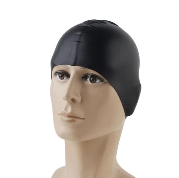 Siyah Silikon Renkli Bone Düzrenk Slikon Bone  Siyah Standart - Resim 7