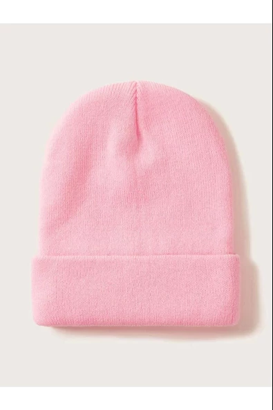 Neon Turuncu Basic Bere Unisex Turuncu Bere Açık Pembe Standart