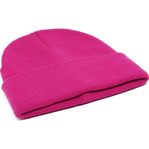 Neon Turuncu Basic Bere Unisex Turuncu Bere Fuşya Standart - 3