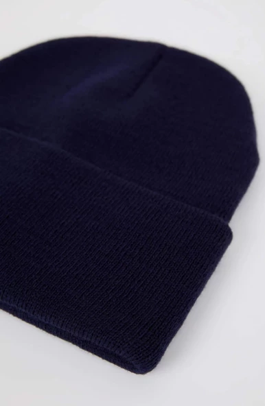 Neon Turuncu Basic Bere Unisex Turuncu Bere Lacivert Standart - 2