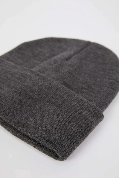 Neon Turuncu Basic Bere Unisex Turuncu Bere Antrasit Standart - 3