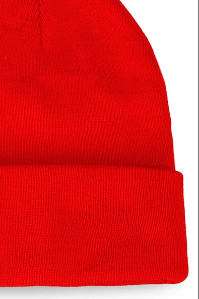 Neon Turuncu Basic Bere Unisex Turuncu Bere Kırmızı Standart - 2