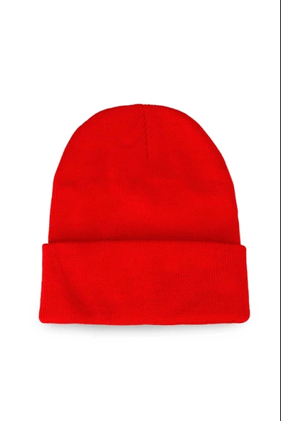 Neon Turuncu Basic Bere Unisex Turuncu Bere Kırmızı Standart