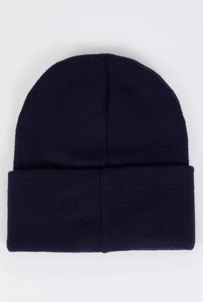 Neon Turuncu Basic Bere Unisex Turuncu Bere Lacivert Standart - 3