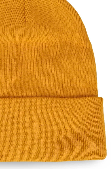 Neon Turuncu Basic Bere Unisex Turuncu Bere Hardal Sarısı Standart - 2