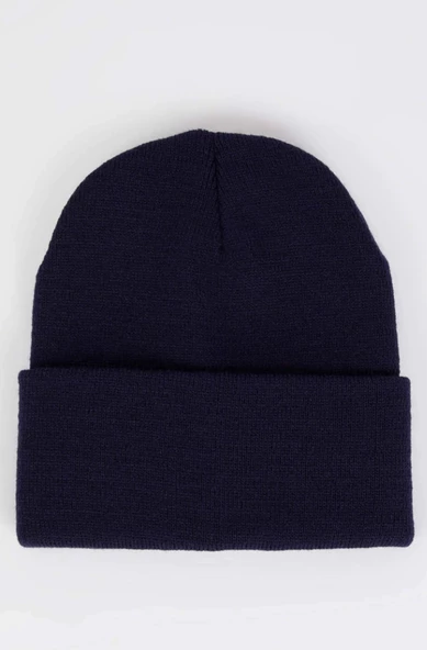 Neon Turuncu Basic Bere Unisex Turuncu Bere Lacivert Standart