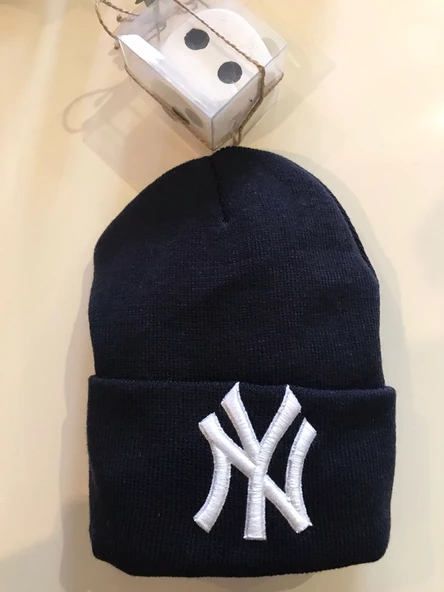 Ny  New York Yankees Nakışlı Bere  Lacivert - Beyaz Tek Beden - 2