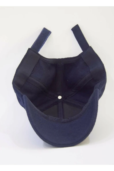 Kışlık Kaşe Kep Beyzbol Şapka Kaşe Şapka Lacivert Tek Ebat - 4