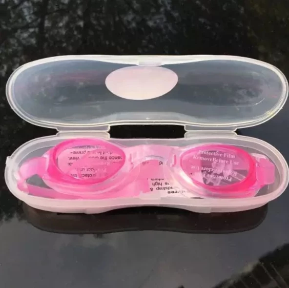 Mavi Çocuk Yüzücü Gözlüğü Havuz Deniz Gözlüğü 9-14 yaş Pembe - 5