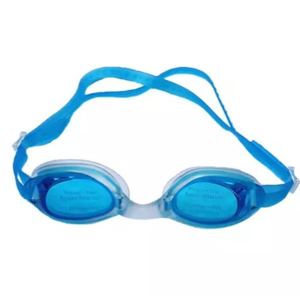 Mavi Çocuk Yüzücü Gözlüğü Havuz Deniz Gözlüğü 9-14 yaş Mavi