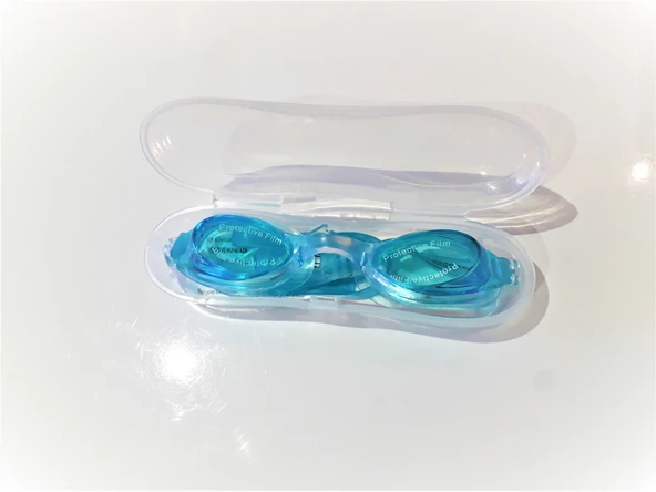 Mavi Çocuk Yüzücü Gözlüğü Havuz Deniz Gözlüğü 9-14  yaş  Açık Mavi - 3