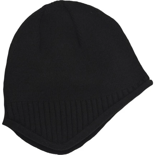 İçi Polarlı Kulaklı Bere Kışlık Bere   SİYAH ürün görseli